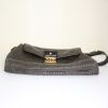 Louis Vuitton Motard handbag in anthracite grey leather - Detail D4 thumbnail