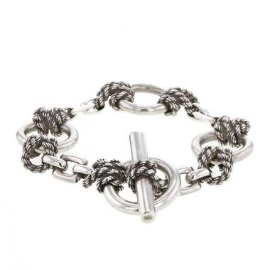 Bracciale Hermès Noeud Marin in argento