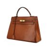 Hermès Kelly handbag in brown Pecari leather - 00pp thumbnail