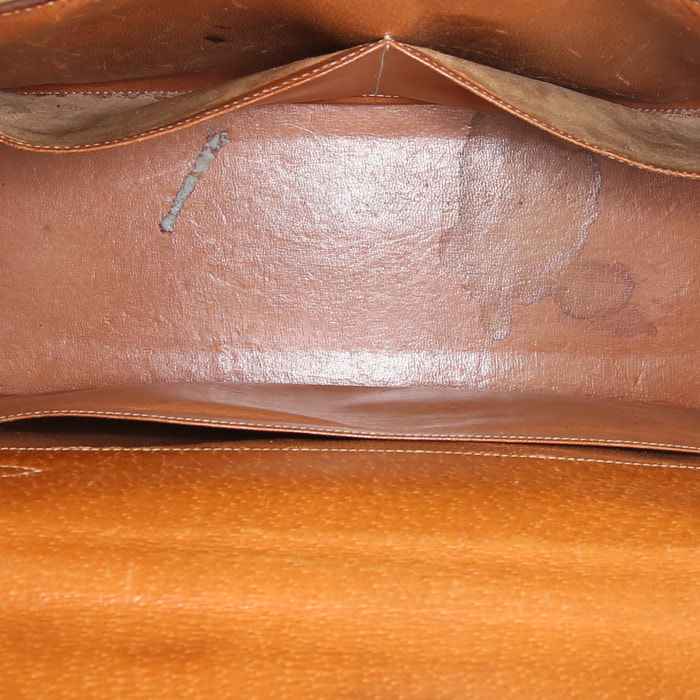 Hermès Kelly handbag in brown Pecari leather - Detail D2