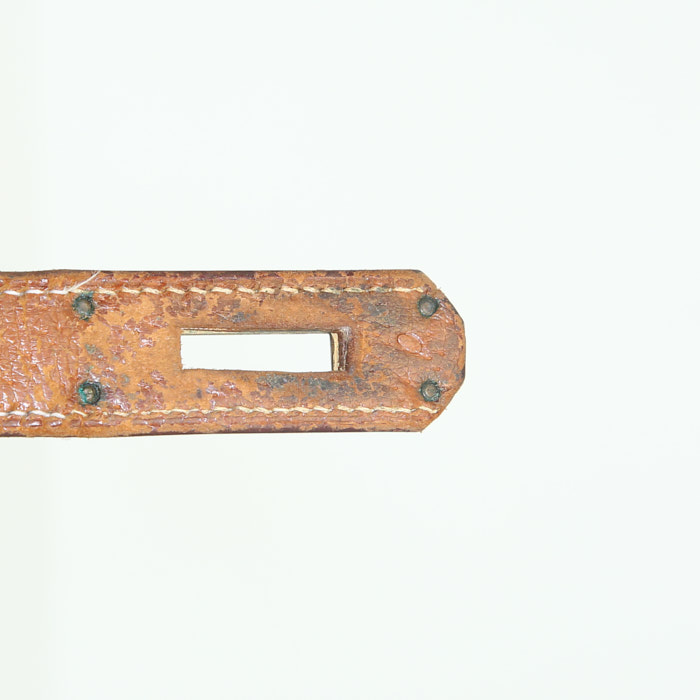 Borsa Hermès Kelly in pelle di Pecari marrone - Detail D4