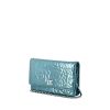 Borsa a tracolla Chanel Wallet on Chain in pelle verniciata blu a fiori - 00pp thumbnail