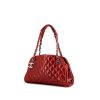 Chanel Just Mademoiselle handbag in red quilted leather - 00pp thumbnail