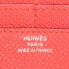 Billetera Hermes Constance en cuero epsom rosa Bougainvillier - Detail D3 thumbnail