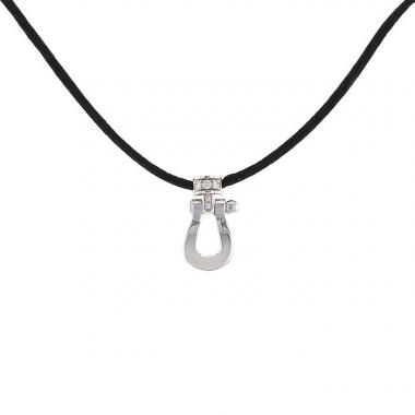 Colgante Fred Force 10 modelo pequeño en oro blanco y diamantes