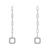 Dinh Van Impressions pendants earrings in white gold and diamonds - 00pp thumbnail
