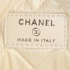 Pochette Chanel Deauville in tela jersey beige - Detail D3 thumbnail