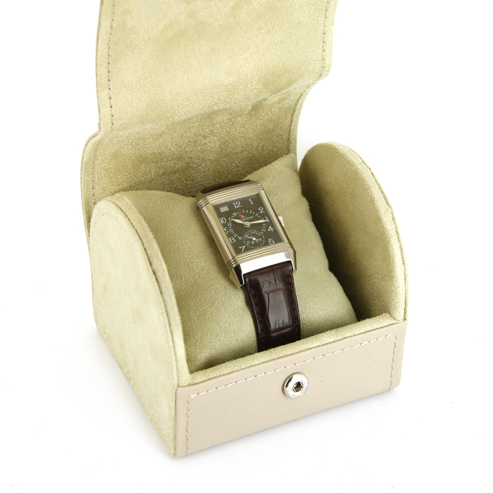 Jaeger-LeCoultre Reverso Grande Taille watch in white gold 18k Ref: 270.3.36 Circa 2000 - Detail D3