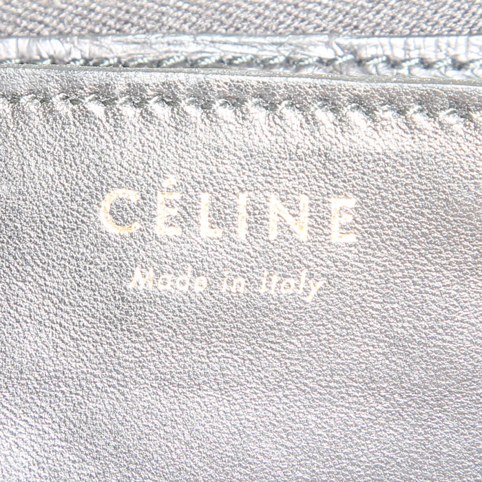 Borsa Celine Classic Box in pitone nero - Detail D3