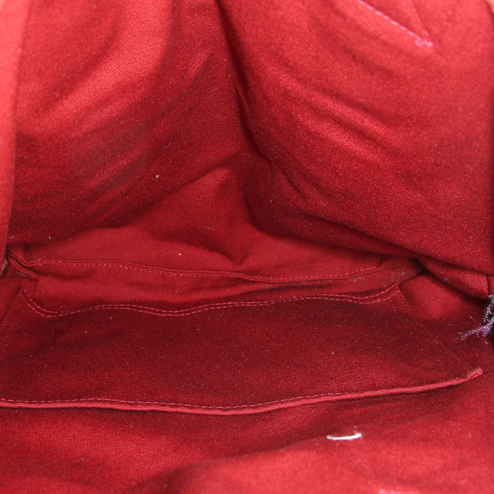 Bolso Hermes Troca en lona roja - Detail D2