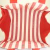 Hermes Cannes bag in white and red printed patern canvas - Detail D2 thumbnail