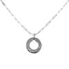 Dinh Van Cible necklace in white gold and diamonds - 00pp thumbnail