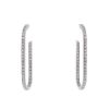 Dinh Van Maillons large model earrings in white gold and diamonds - 00pp thumbnail