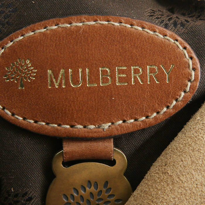 Sac bandoulière Mulberry en cuir marron - Detail D3