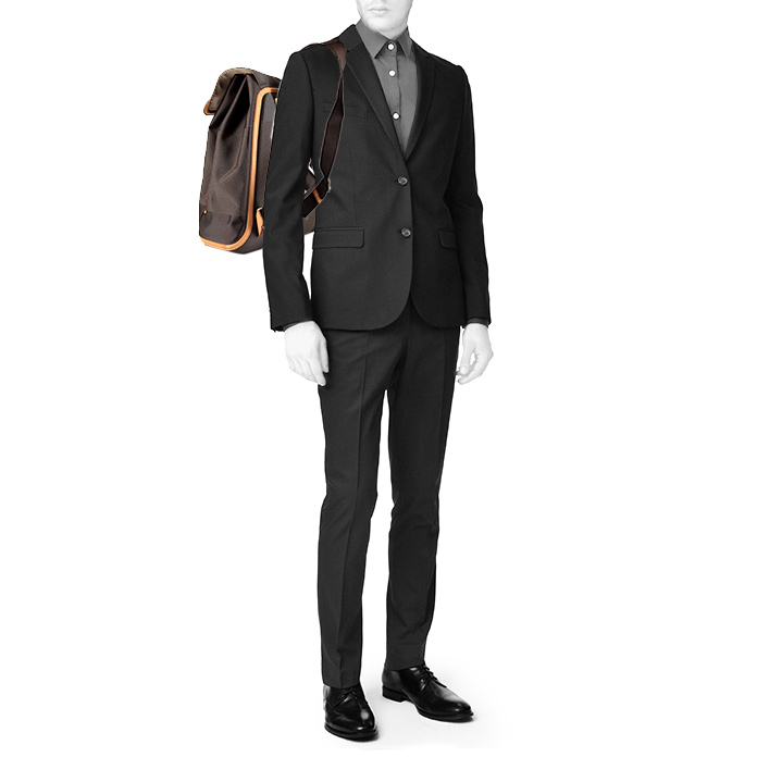 Louis Vuitton backpack in damier Giant canvas and natural leather - Detail D1