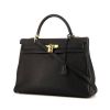 Hermes Kelly 35 cm bag in black togo leather - 00pp thumbnail