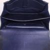 Borsa a tracolla Hermès Vintage in pelle box blu marino - Detail D2 thumbnail
