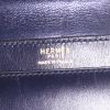 Bolso bandolera Hermès Vintage en cuero box azul marino - Detail D3 thumbnail