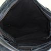 Balenciaga shoulder bag in grey blue leather - Detail D2 thumbnail