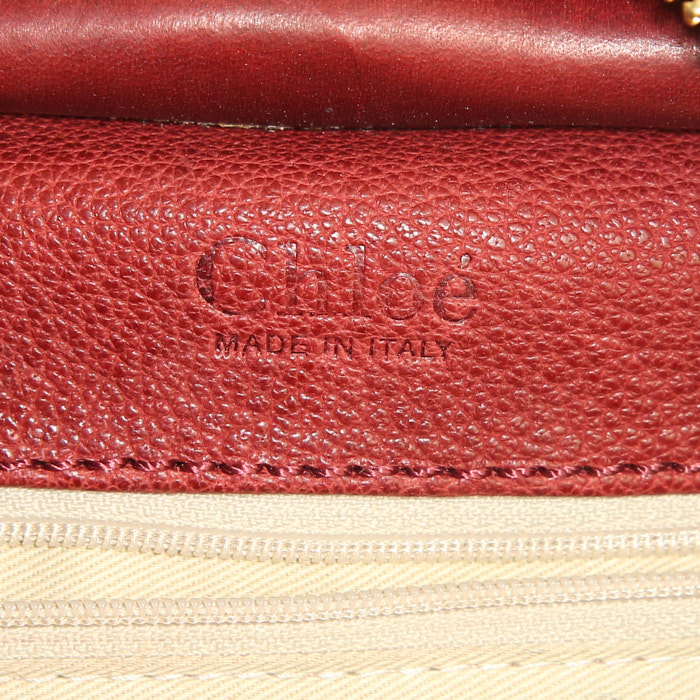 Borsa Chloé in pelle martellata rossa e bordeaux - Detail D3