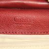 Bolso de mano Chloé en cuero granulado rojo y color burdeos - Detail D3 thumbnail