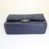 Bag in navy blue quilted grained leather - Detail D5 thumbnail