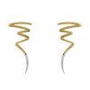 Paire de boucles d'oreilles Tiffany & Co en or jaune,  or blanc et diamants - 00pp thumbnail