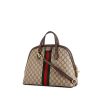 Gucci Ophidia handbag in beige logo canvas and brown leather - 00pp thumbnail