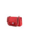 Chanel Timeless bag in red quilted grained leather - 00pp thumbnail