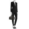 Yves Saint Laurent Chyc large model handbag in black leather - Detail D1 thumbnail