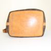 Louis Vuitton petit Noé small model handbag in brown monogram canvas and natural leather - Detail D4 thumbnail