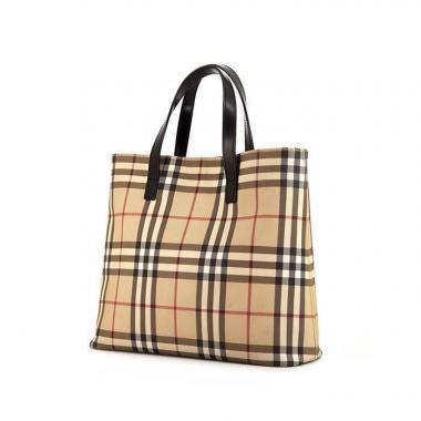 Burberry Nickie bag in Haymarket canvas and black leather