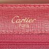 Borsa a tracolla Cartier in pelle bordeaux - Detail D3 thumbnail