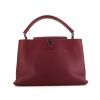 Louis Vuitton Capucines medium model handbag in raspberry pink leather - 360 thumbnail