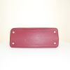 Louis Vuitton Capucines medium model handbag in raspberry pink leather - Detail D4 thumbnail