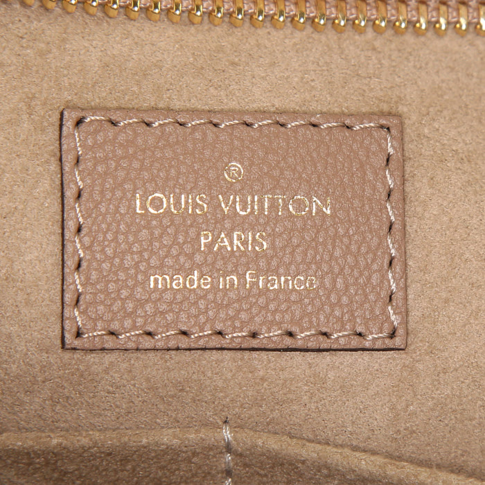 Borsa Louis Vuitton Very Zipped Tote in pelle beige e pitone - Detail D4
