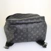 Louis Vuitton Discovery backpack in black and grey monogram canvas and black leather - Detail D4 thumbnail