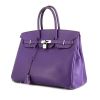 Hermes Birkin 35 cm handbag in purple Iris epsom leather - 00pp thumbnail