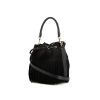 Saint Laurent Emmanuelle large model bag in black suede and black leather - 00pp thumbnail