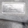 Borsa Saint Laurent Emmanuelle modello grande in camoscio nero e pelle nera - Detail D4 thumbnail