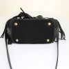 Saint Laurent Emmanuelle large model bag in black suede and black leather - Detail D5 thumbnail