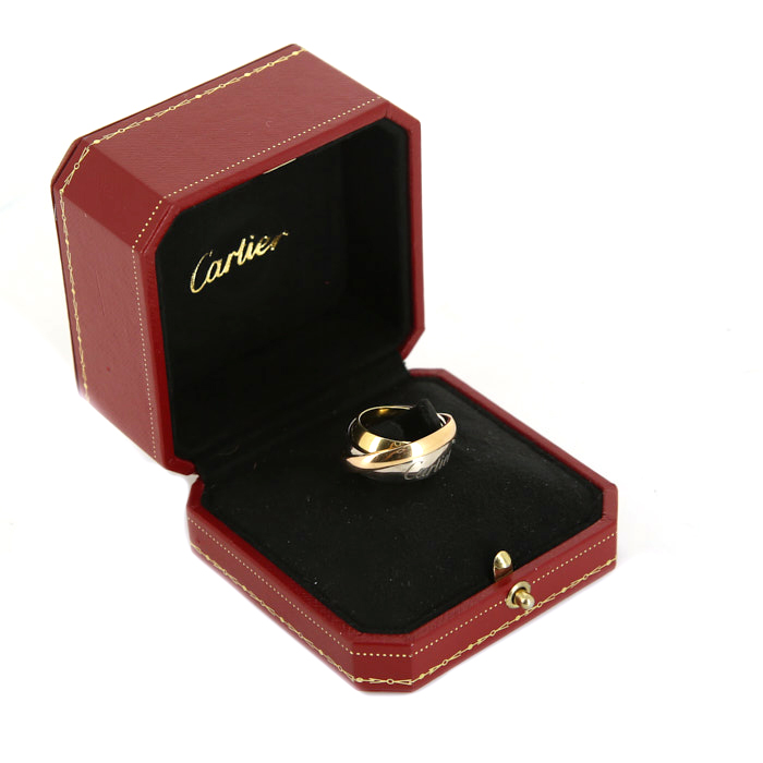 Bague mobile Cartier Mustessence en or blanc,  or jaune et or blanc - Detail D2