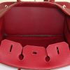 Hermes Birkin 35 cm handbag in red Fjord leather - Detail D2 thumbnail