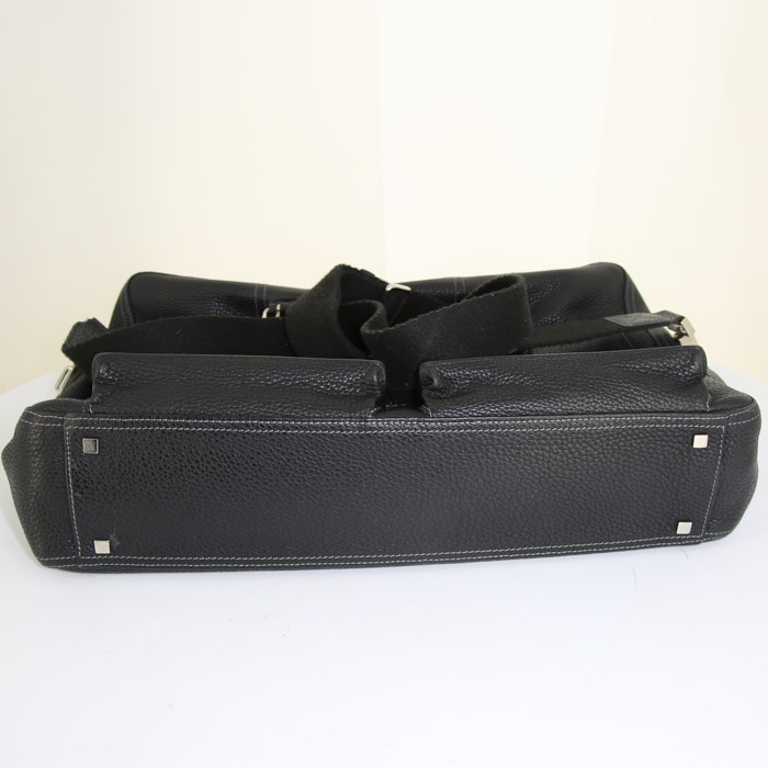 Borsa portadocumenti Givenchy in pelle martellata nera - Detail D5