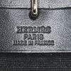 Bolso bandolera Hermes Herbag en lona negra y cuero natural negro - Detail D3 thumbnail