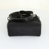 Hermes Herbag shoulder bag in black canvas and black natural leather - Detail D4 thumbnail