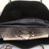 Prada Double handbag in beige and grey python - Detail D3 thumbnail