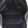 Bulgari Leoni handbag in black grained leather - Detail D3 thumbnail