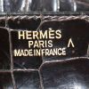 Bolso de mano Hermes Birkin 35 cm en cocodrilo color ébano - Detail D3 thumbnail
