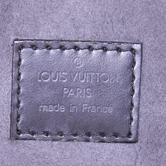 Louis Vuitton Sablons handbag in black epi leather - Detail D3